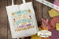 Fall Treats - Autumn Subway - Pumpkin Leaves - SVG DXF Files Product Image 1