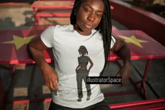 African American women clip art bundles, Gym clipart PNG Product Image 4