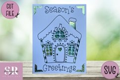 Christmas insert card design| Paper cutting | Cricut Joy svg Product Image 3