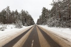 snow on the road Product Image 1