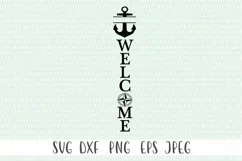 Nautical Front Porch Family Name Sign - Nautical svg Product Image 3