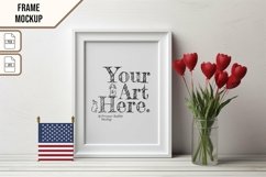 Wooden Frame Smart Mockup PSD &amp; JPG Template Graphic Product Image 1