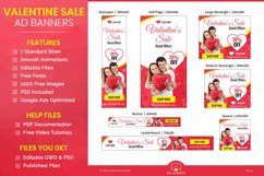 Valentine&#039;s Day Sale Animated Ad Banner Template Product Image 1