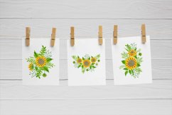 Watercolor sunflowers Product Image 8