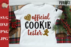 Official cookie tester svg, christmas cookies svg dxf Product Image 1