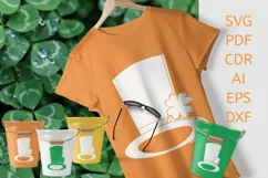 Set of 3 Hats with Clover SVG Clipart for St. Patrick's Day Product Image 2