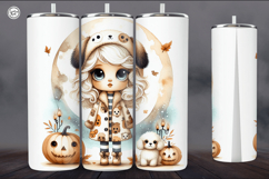 4 Cute Halloween Tumbler Wrap Sublimations, 20 oz Product Image 4