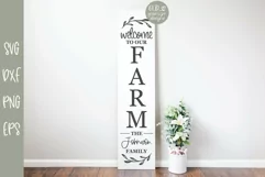 Welcome To Our Farm - Family Name Sign SVG Product Image 1