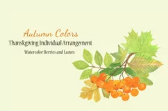 Autumn floral arrangements, Fall watercolor clipart Product Image 1