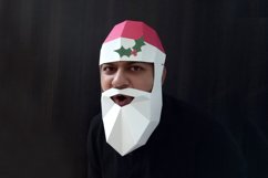 DIY Santa Claus Mask - 3d papercraft Product Image 3