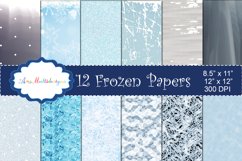 Frozen christmas digital pattern / frozen christmas paper / digital papers / gift wrapper / high quality digital set 12 x 12 Product Image 1