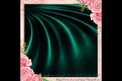 16 Emerald Luxury Silk Satin Cloth Texture Digital Papers Product Image 2