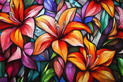 Colorful Flowers Background Wallpaper Product Image 1