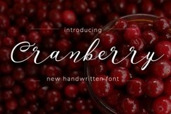 Web Font Cranberry Product Image 1