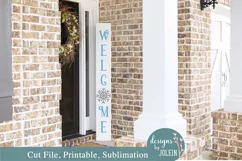 Snowflake Welcome Porch SVG, Sublimation, Printable, Cricut Product Image 1