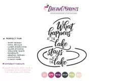 What Happens at the Lake Stays at the Lake SVG Product Image 2