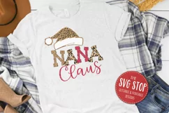 Nana Claus Sublimation PNG | Family Christmas T-shirt Product Image 2