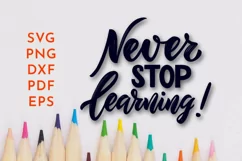 Motivational quote. Back to school concept. SVG, PNG Product Image 1