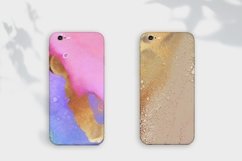 Phone Case, Gold Ink & Watercolor Backgrounds Product Image 1