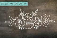 Flower Floral SVG Design, Floral cut file, Flower Bouquets Product Image 4