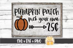 Pumpkin Patch Pick Your Own - Fall SVG PNG DXF Cut Files Product Image 1