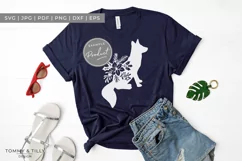 Christmas Fox- SVG EPS DXF PNG PDF JPG Product Image 2