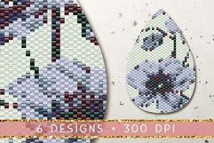 Abstract Floral Teardrop Earring | Sublimation Design Bundle Product Image 2