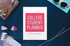 COLLEGE STUDENT PLANNER CUSTOMIZABLE CANVA TEMPLATE Product Image 4