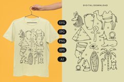Egypt Doodle T-shirt | SVG Product Image 1
