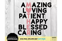 Mothers Day svg - Mom Inspiration Svg - Mom Word Art Svg Png Product Image 3