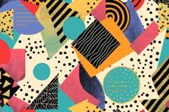 Memphis Pattern Background Wallpaper Product Image 1