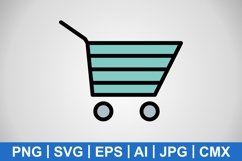 Vector Shopping Cart Icon Product Image 1