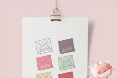 Valentine Love Mail and Hearts Clip Art Set of 19 PNG files Product Image 3