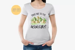 Take me to the mountains | Camping Sublimation Product Image 4