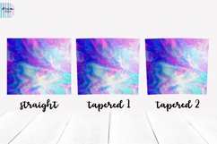 Blue Abstract Sublimation Skinny Tumbler Wrap Bundle Product Image 9