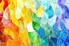 Colorful Stained Glass Background Wallpaper Product Image 1