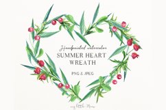 Woodland heart wreath watercolor #h20 Product Image 1