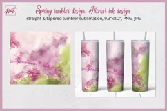 Tumbler design | Green & violet tumbler sublimation design Product Image 1