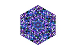 6 Mosaic Pattern Hexagons Product Image 3