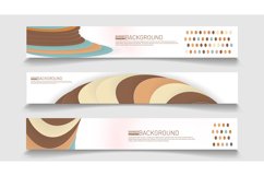 Abstract vector background banner template. rectangular Product Image 1