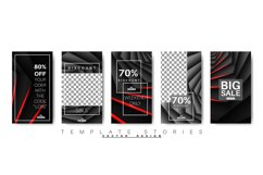 Trendy editable template for social networks stories, vector Product Image 1