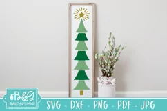 Christmas Trees Porch Sign SVG - Christmas Porch Sign SVG Product Image 5