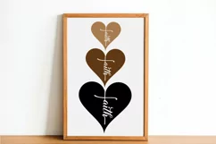 Faith Heart SVG PNG EPS DXF Files For Cutting and Printing Product Image 5