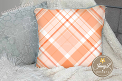 Pastel Peach Plaid Digital Papers Product Image 8