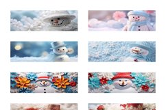 100 Christmas Mug Wrap Bundle, Snowman Sublimation, Santa Product Image 24
