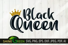 Black Queen SVG - Black Women SVG, Black Girl SVG Product Image 3