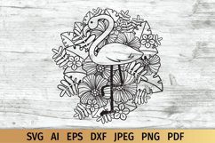 Flamingo SVG | Tropical SVG Design Product Image 1