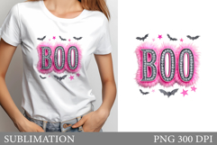 Boo T-Shirt Design. Boo Sublimation Product Image 1