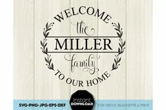 Monogram SVG, Family name SVG, Family svg, Last name svg Product Image 2