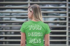 Female Back View T shirt Mock ups - 22 Product Image 3